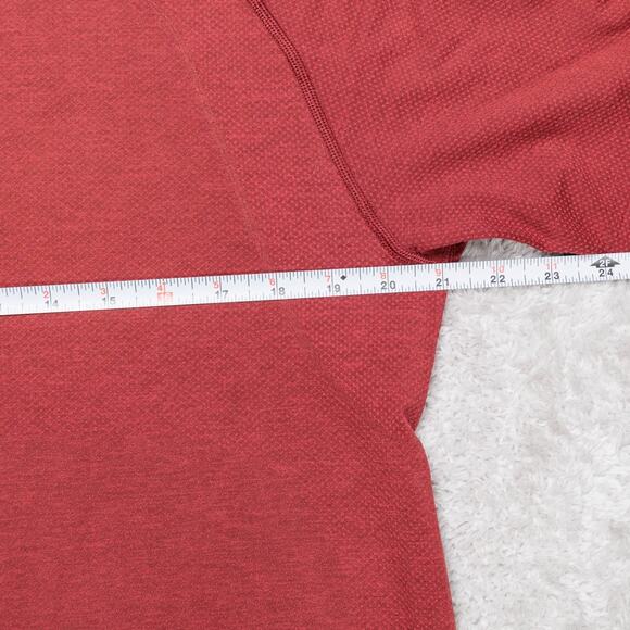 Lululemon Athletica Metal Vent Tech Short Sleeve Dark Orange Shirt Mens Size L - Picture 4 of 9